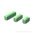 Pluggable Terminal Blocks Male Green Bent Corner